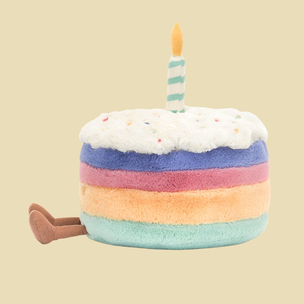 Jellycat Amuseables Rainbow Birthday Cake 1